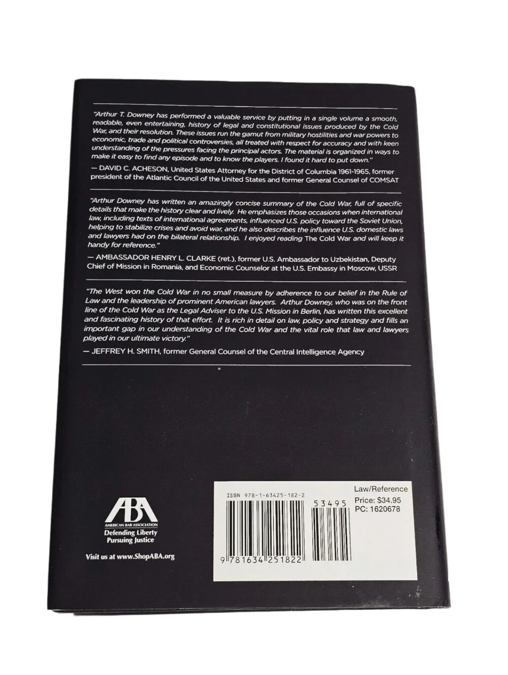 The Cold War Law Lawyers Spies Crises Arthur T Downey HB DJ Book 1st Edition New